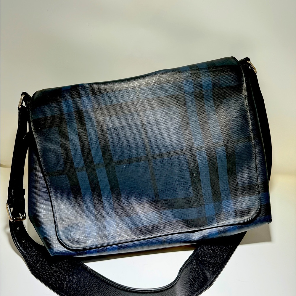 Burberry Men's Messenger Canvas Laptop Bag - 18x12